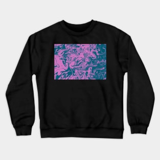 Purple Liquid Pattern Crewneck Sweatshirt